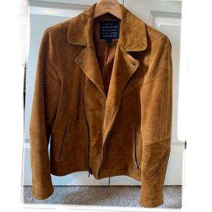 Leather Suede Moto Jacket